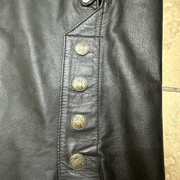 Harley Davidson leather chaps size small - Picture 3 of 3